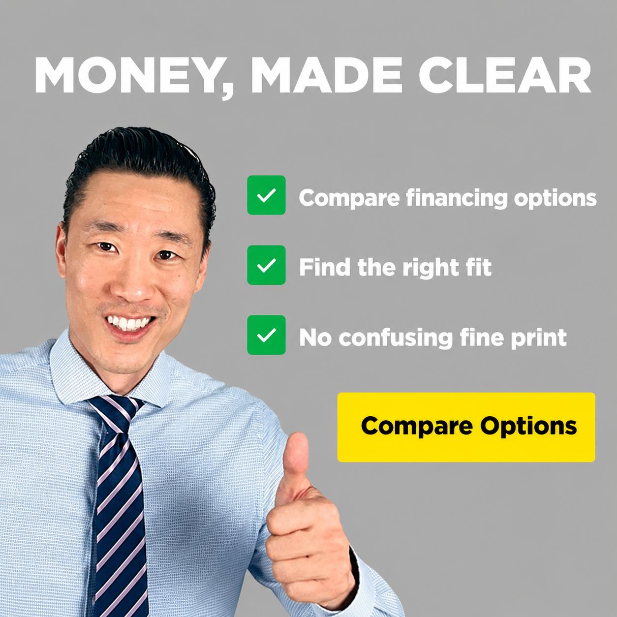 Money, made clear, with Brian Kim, CPA — compare financing options, find the right fit, no confusing fine print.